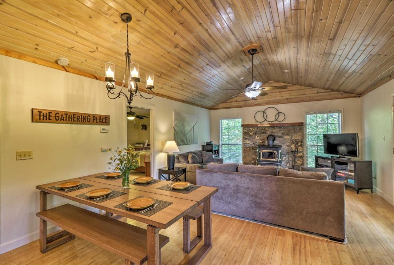 Villa Creekside Hideaway With Fire Pit And Creek Access! Mountain View Exterior foto